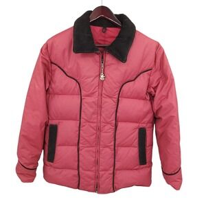 Vtg‎ Comfy Down Puffer Coat Mens Medium Red Quilted USA Winter Jacket
